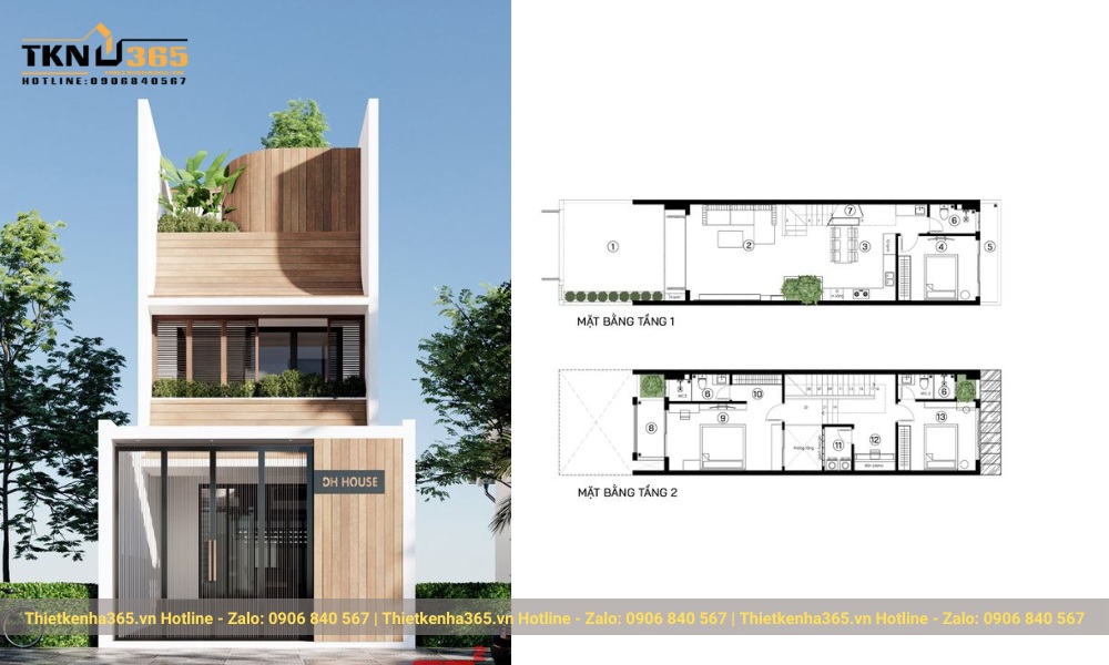 50+ Mẫu thiết kế nhà 2 tầng 60m2 đẹp, được ưa chuộng 2024