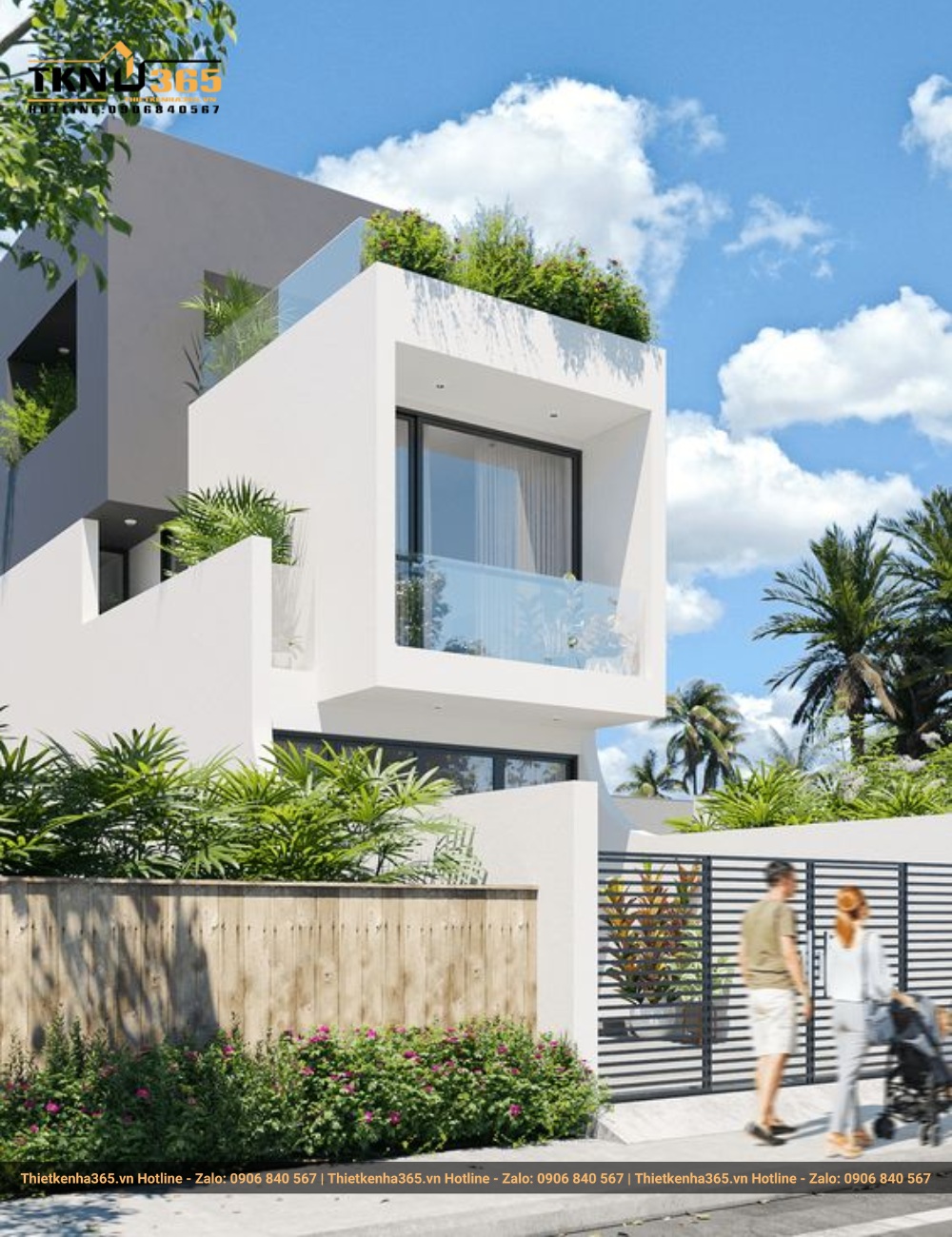 Mẫu nhà 2 tầng 60m2 