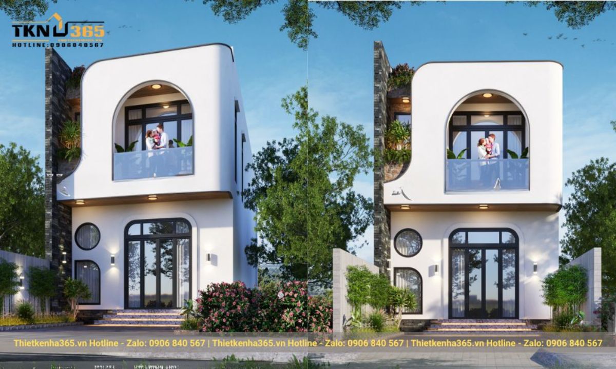 mẫu nhà 2 tầng hiện đại