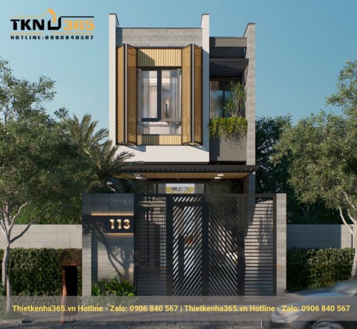 mẫu thiết kế nhà 2 tầng đẹp