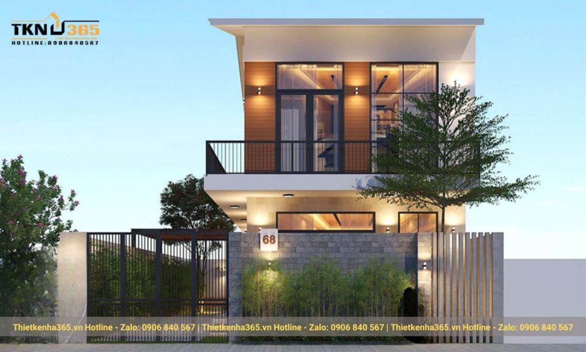 mẫu thiết kế nhà 2 tầng đẹp