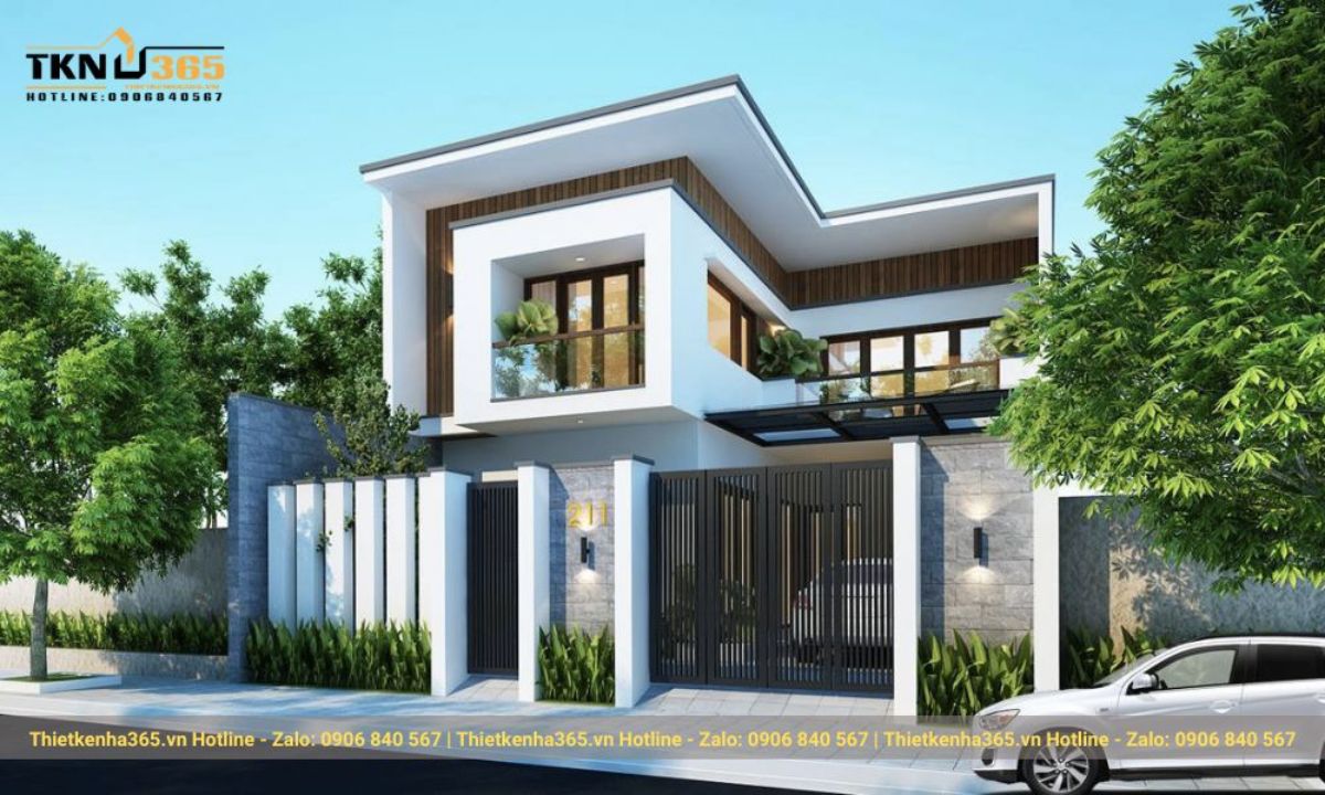 mẫu thiết kế nhà 2 tầng đẹp