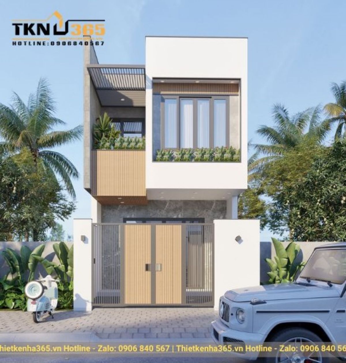 mẫu thiết kế nhà 2 tầng đẹp