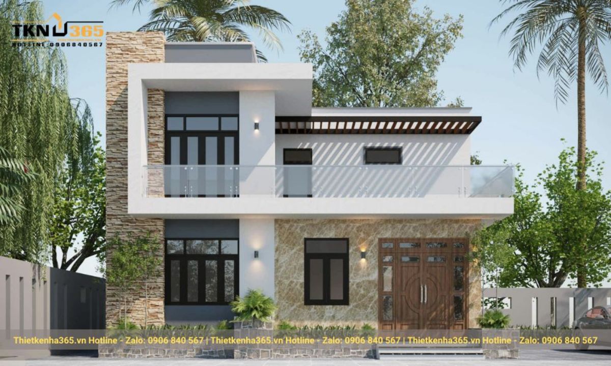 mẫu thiết kế nhà 2 tầng đẹp