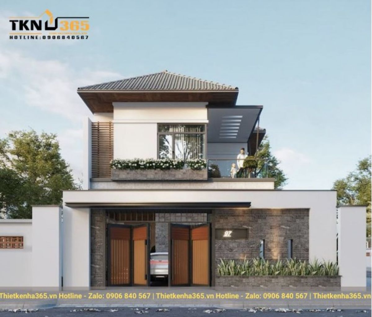 mẫu thiết kế nhà 2 tầng đẹp