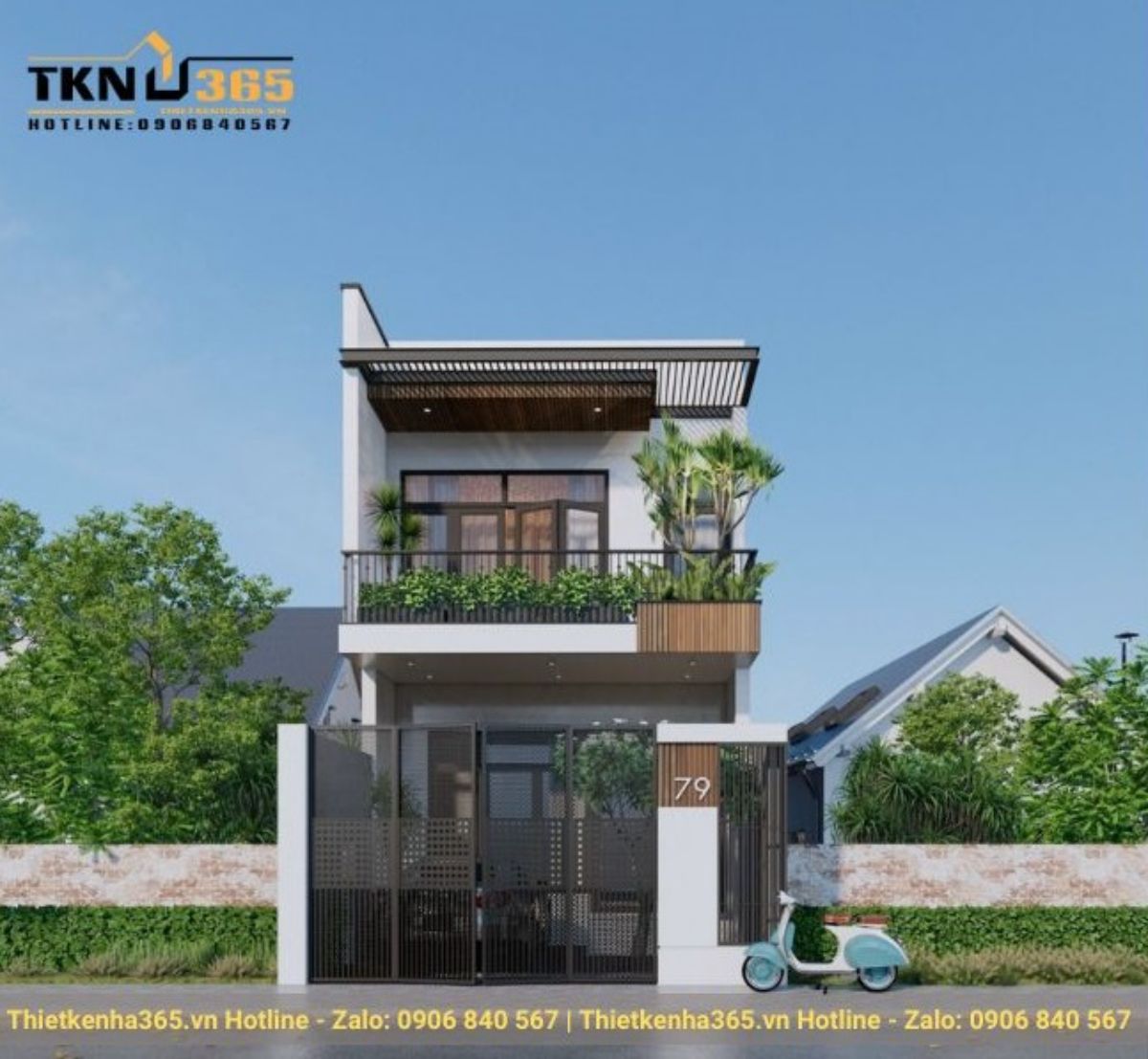 mẫu thiết kế nhà 2 tầng đẹp