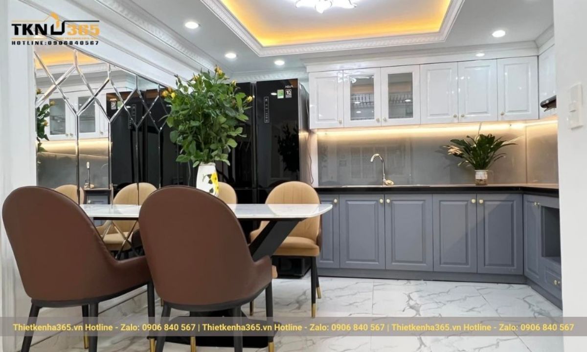 nội thất nhà cấp 4 có gác lửng