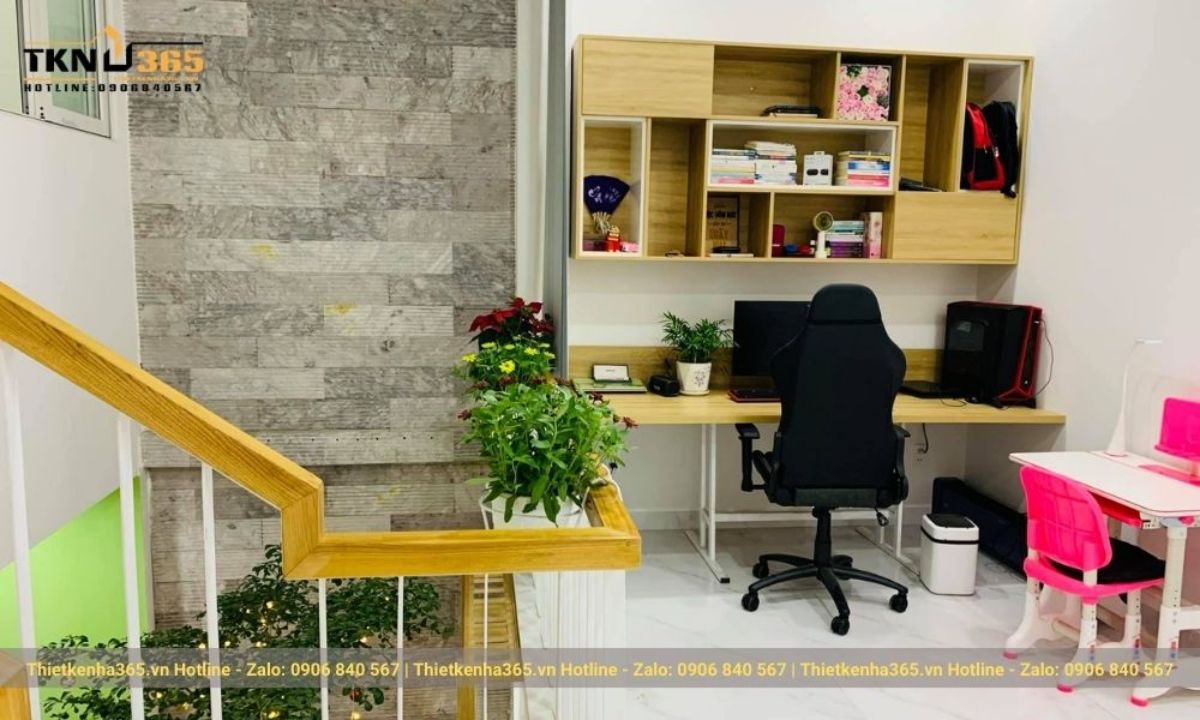 nội thất nhà cấp 4 có gác lửng