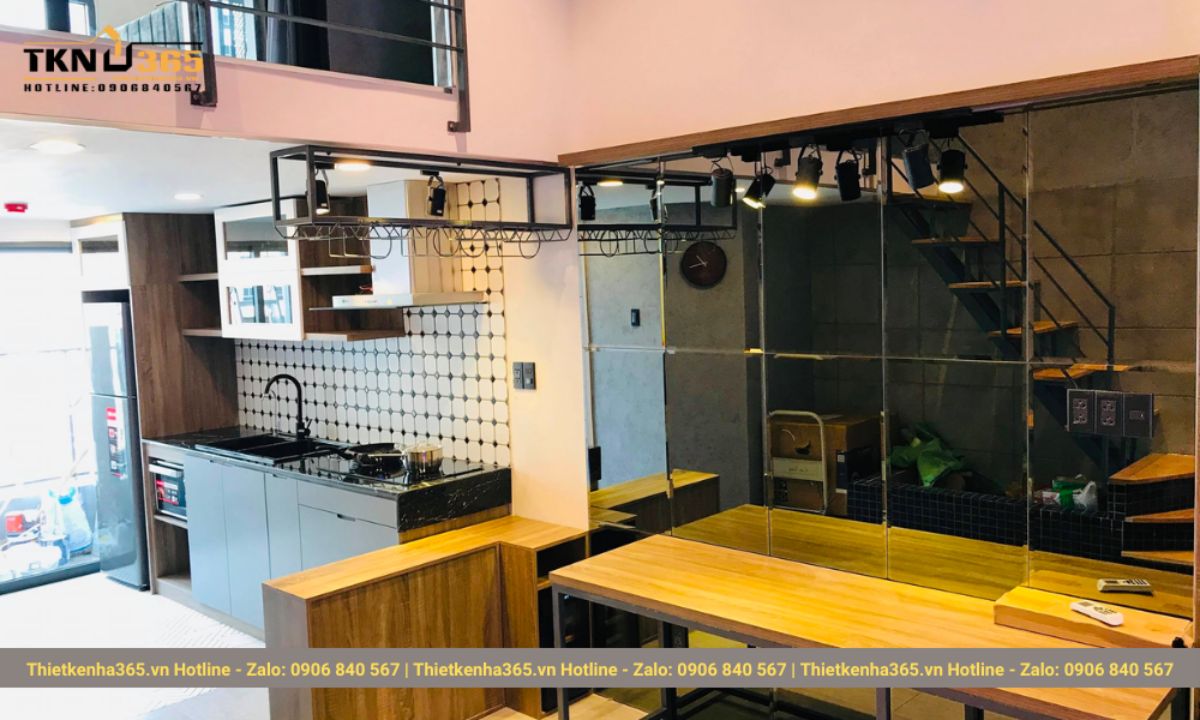 nội thất nhà cấp 4 có gác lửng