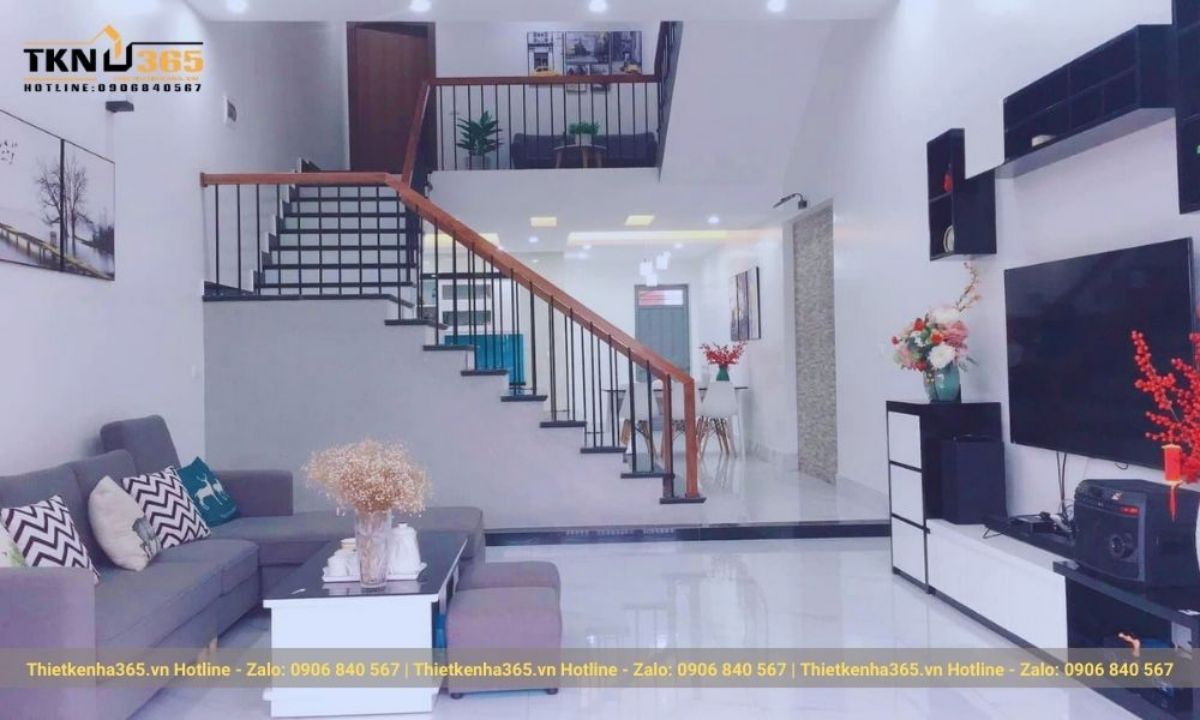 nội thất nhà cấp 4 có gác lửng