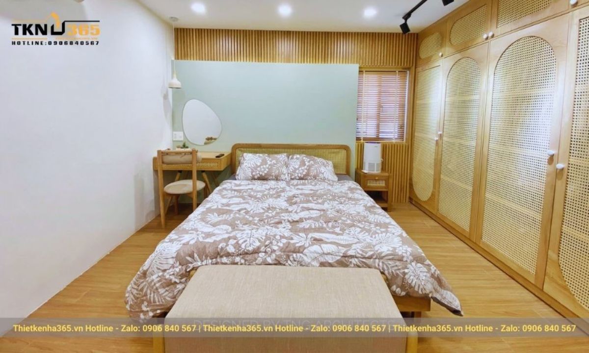 nội thất nhà cấp 4 có gác lửng