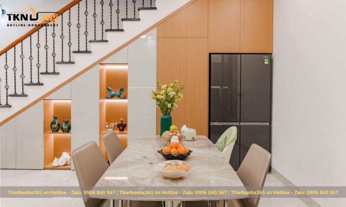 nội thất nhà cấp 4 có gác lửng