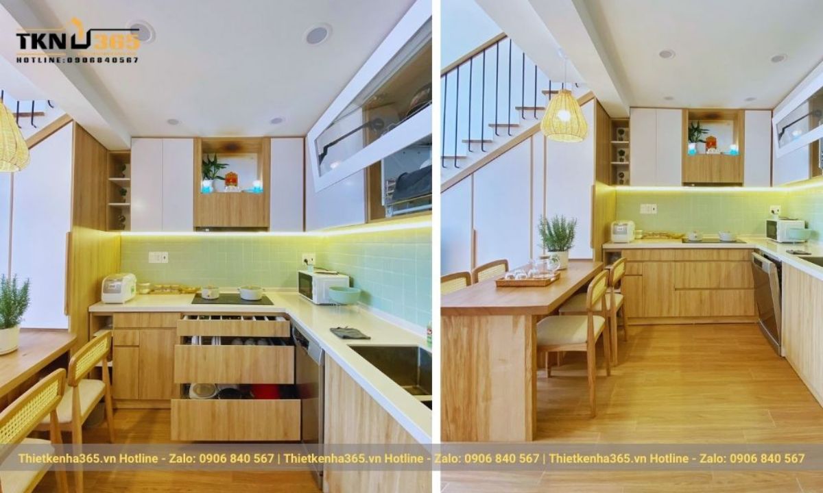 nội thất nhà cấp 4 có gác lửng