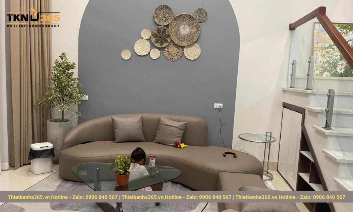 nội thất nhà cấp 4 có gác lửng