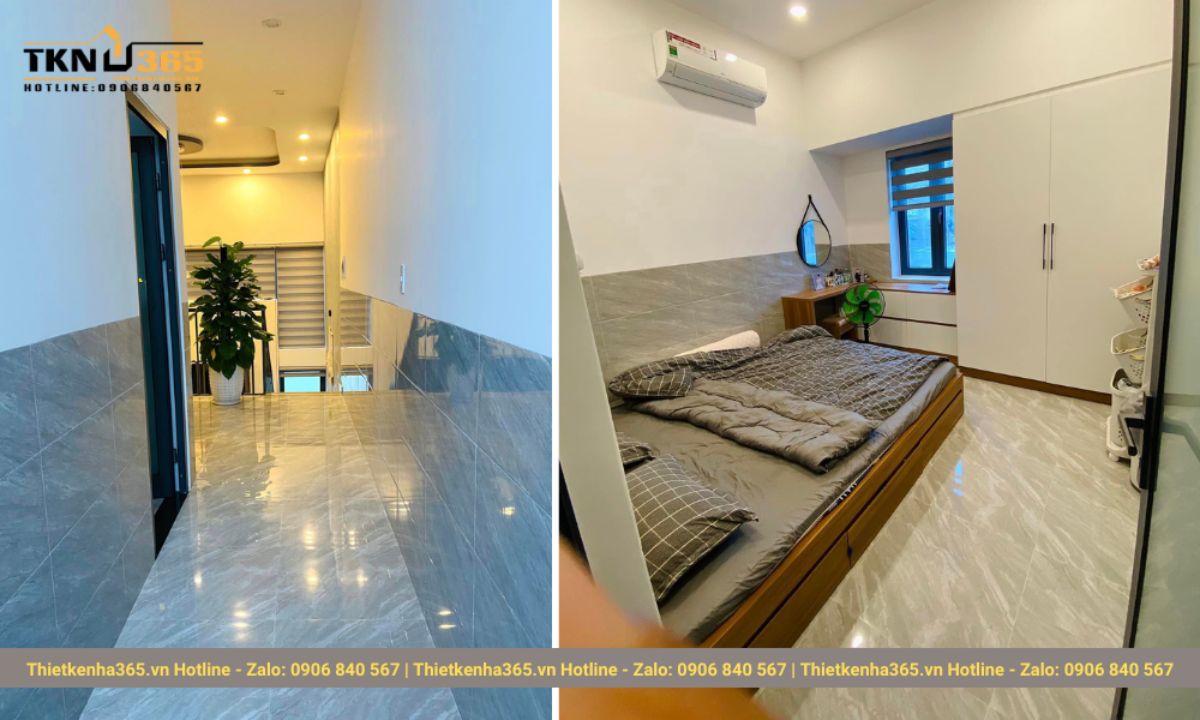 nội thất nhà cấp 4 có gác lửng