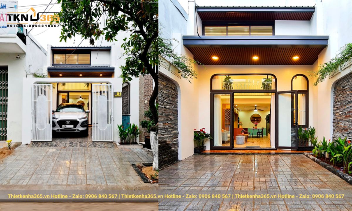 nhà cấp 4 có gác lửng