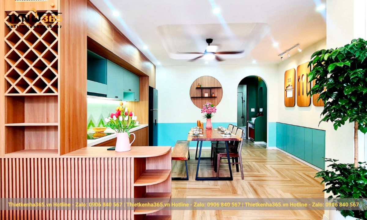 nội thất nhà cấp 4 có gác lửng