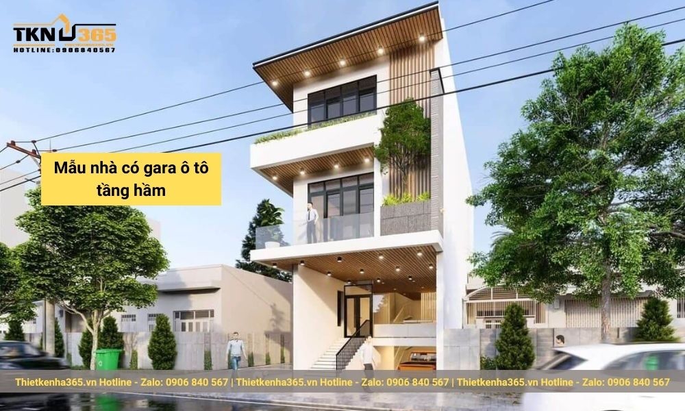 thiet ke nha co gara o to 19