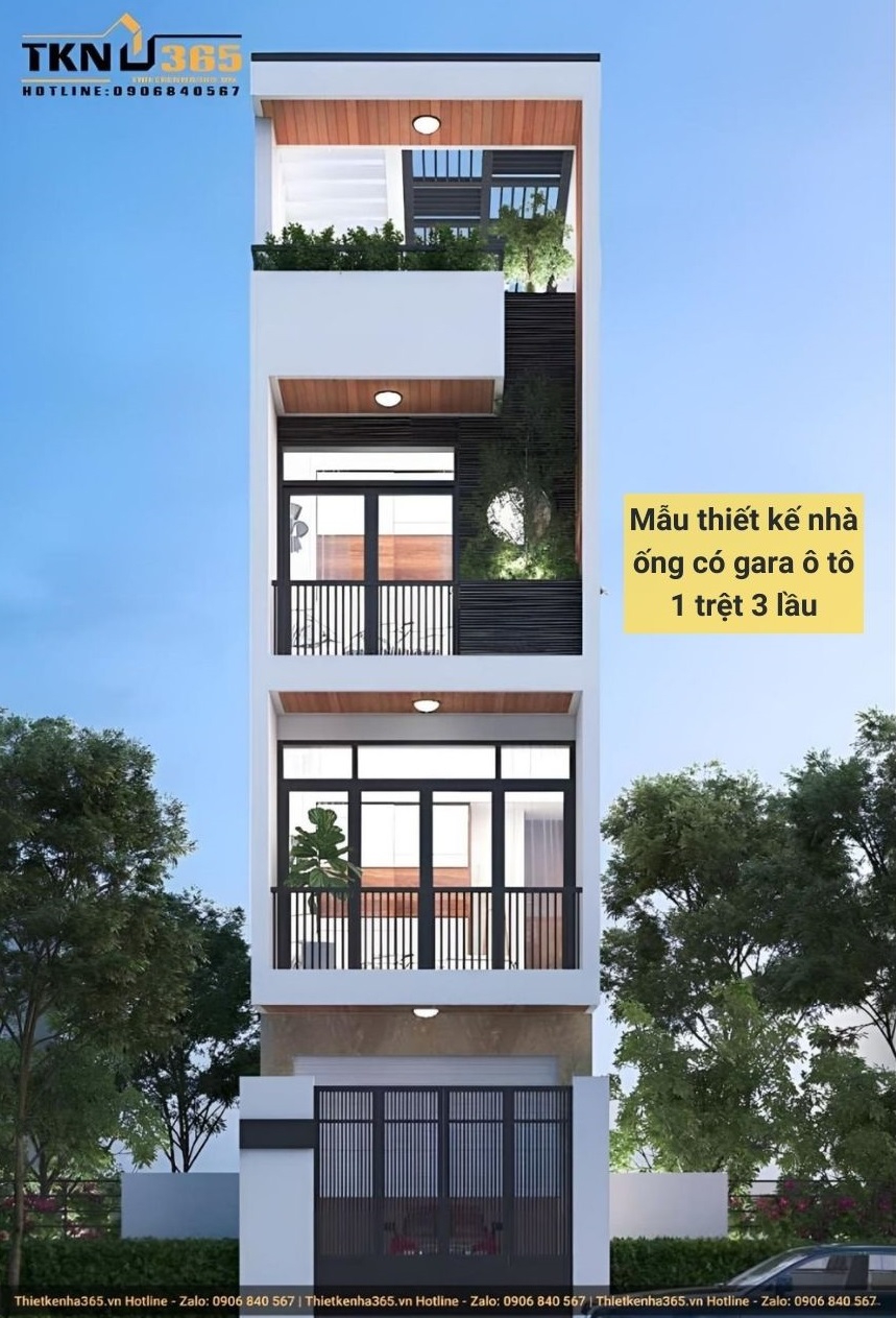 thiet ke nha co gara o to 2