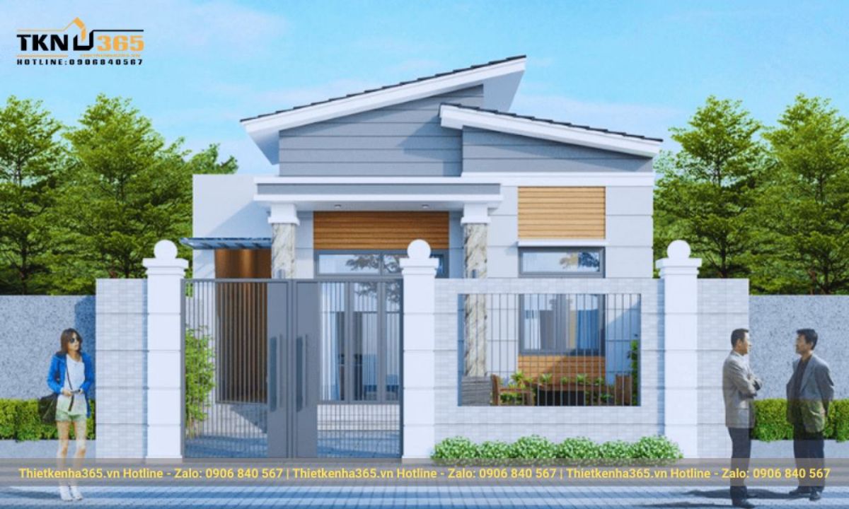 Mẫu thiết kế nhà ống 1 tầng đẹp