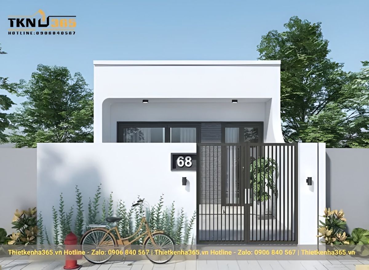 Mẫu thiết kế nhà ống 1 tầng đẹp