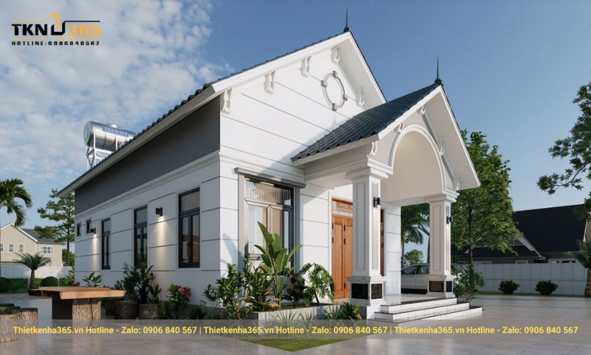 Mẫu thiết kế nhà ống 1 tầng đẹp