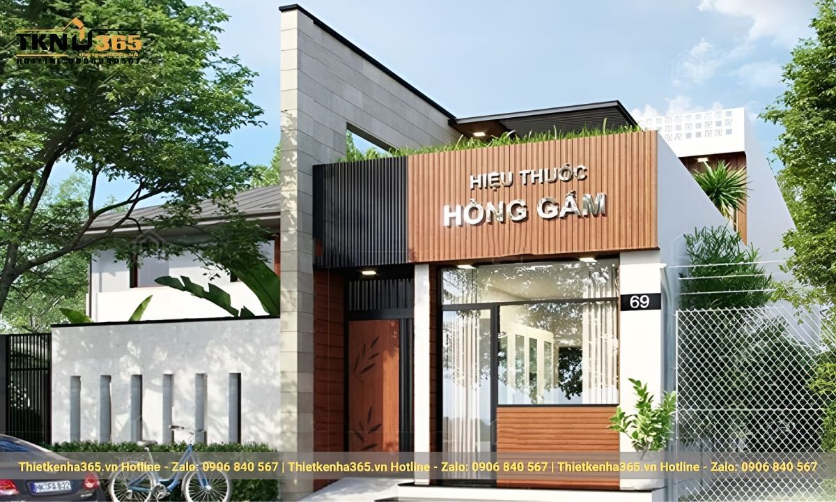 Mẫu thiết kế nhà ống 1 tầng đẹp