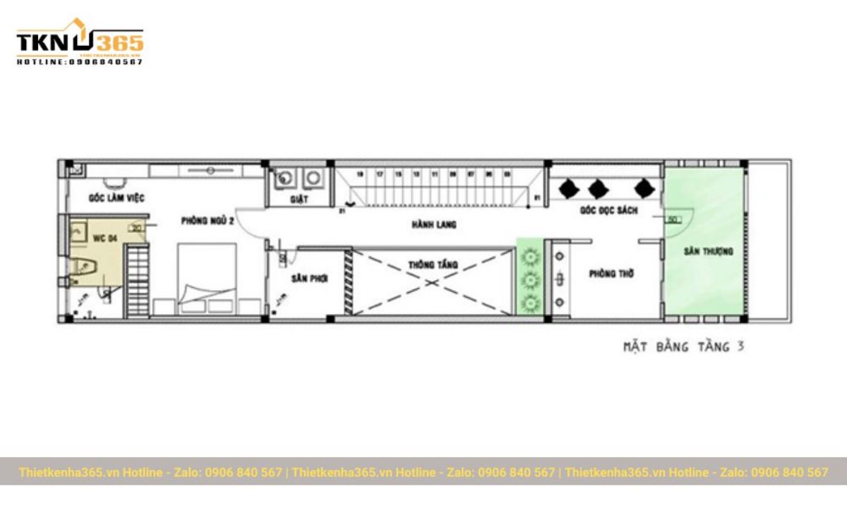 bản vẽ mẫu thiết kế nhà phố rộng 6m