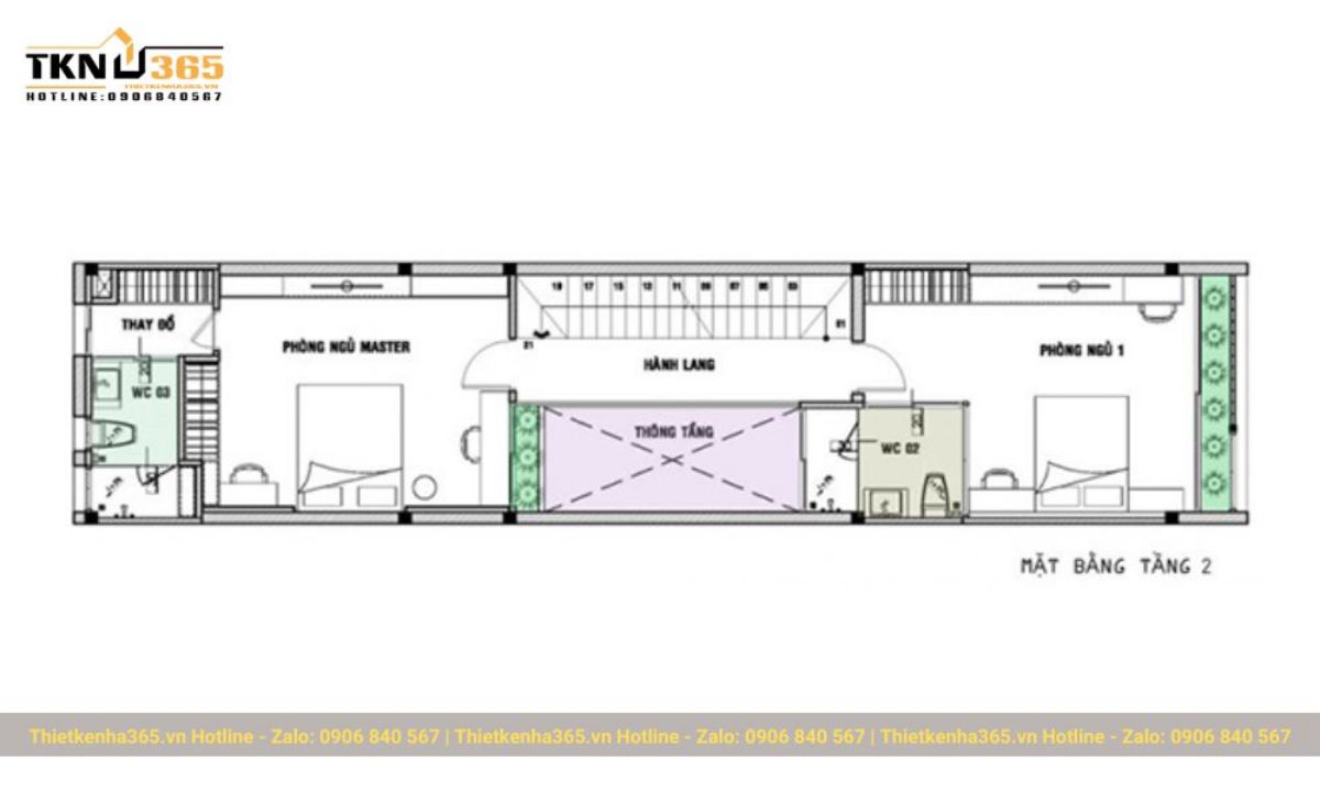 bản vẽ mẫu thiết kế nhà phố rộng 6m