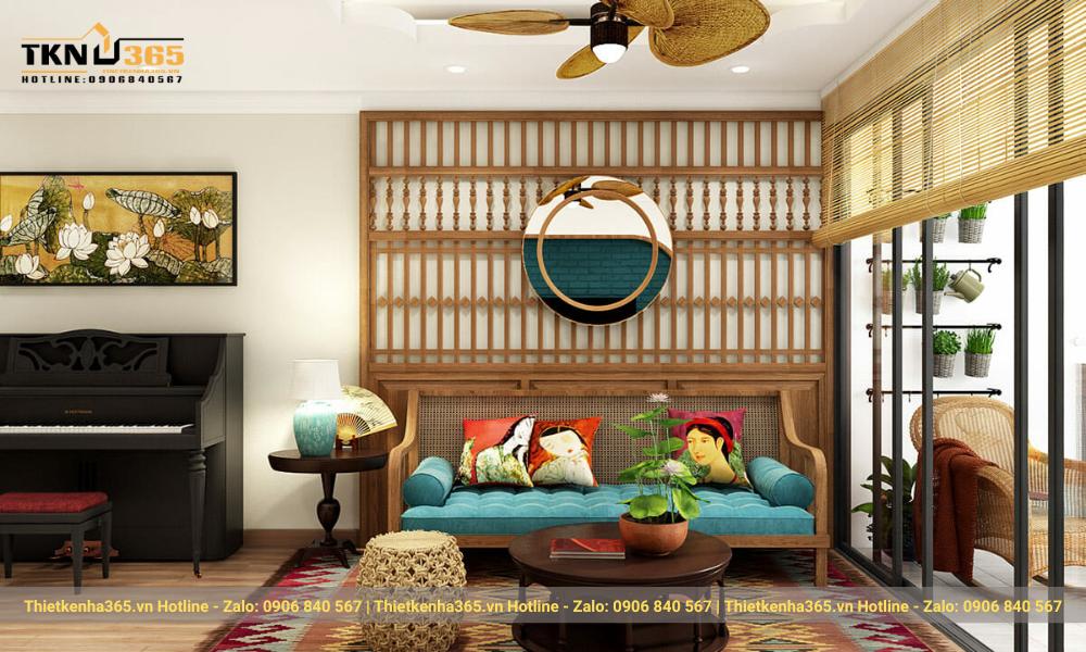 Bố trí không gian thiết kế phong cách Á Đông