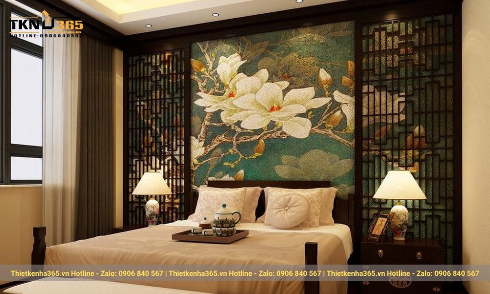 Phòng ngủ phong cách Á Đông