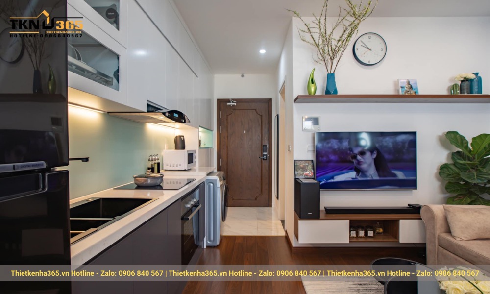 Căn bếp tối ưu hóa diện tích cho căn hộ