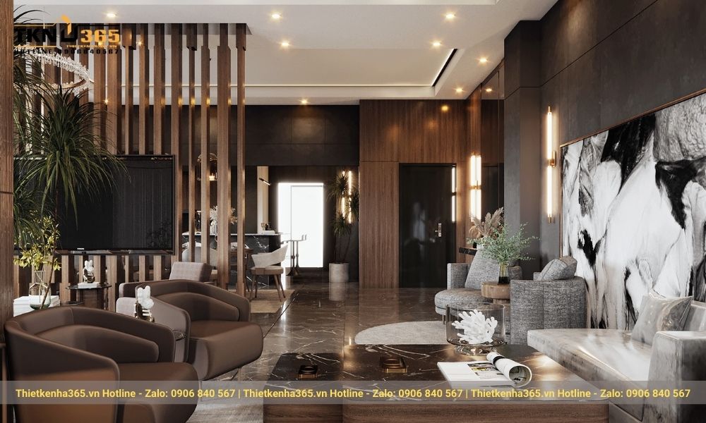 Nội thất trong phòng khách sang trọng