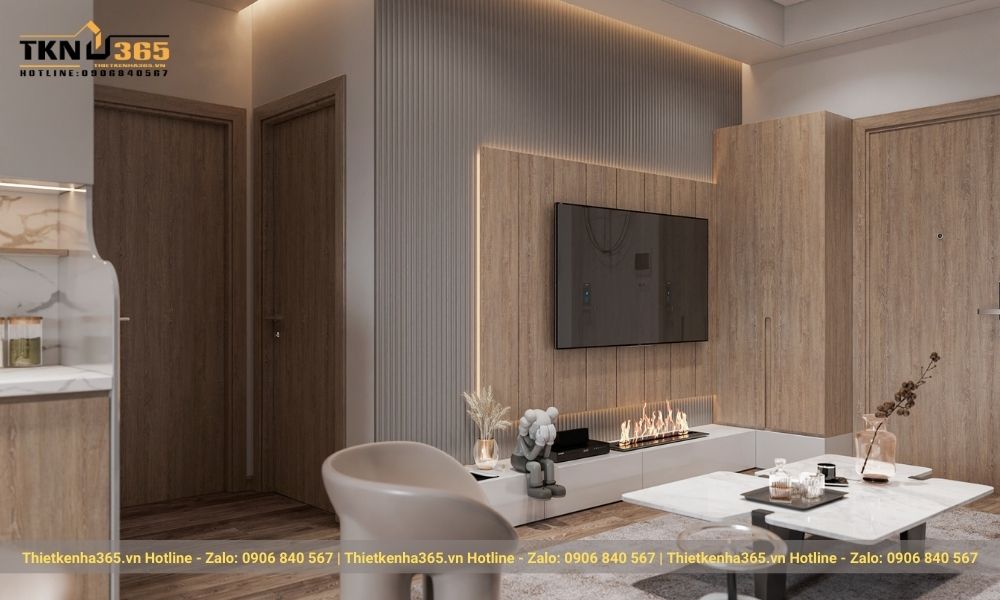 Chất liệu sử dụng trong nội thất phòng khách