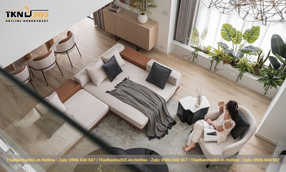 Màu đơn giản sẽ tạo ra không gian rộng rãi thoáng đãng hơn