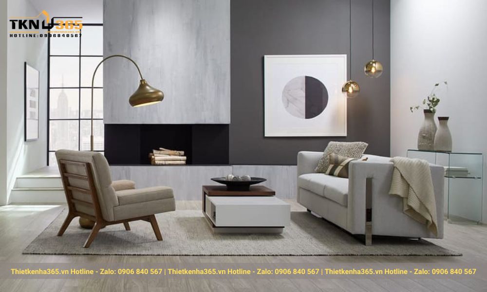 Sử dụng đồ nội thất hiện đại