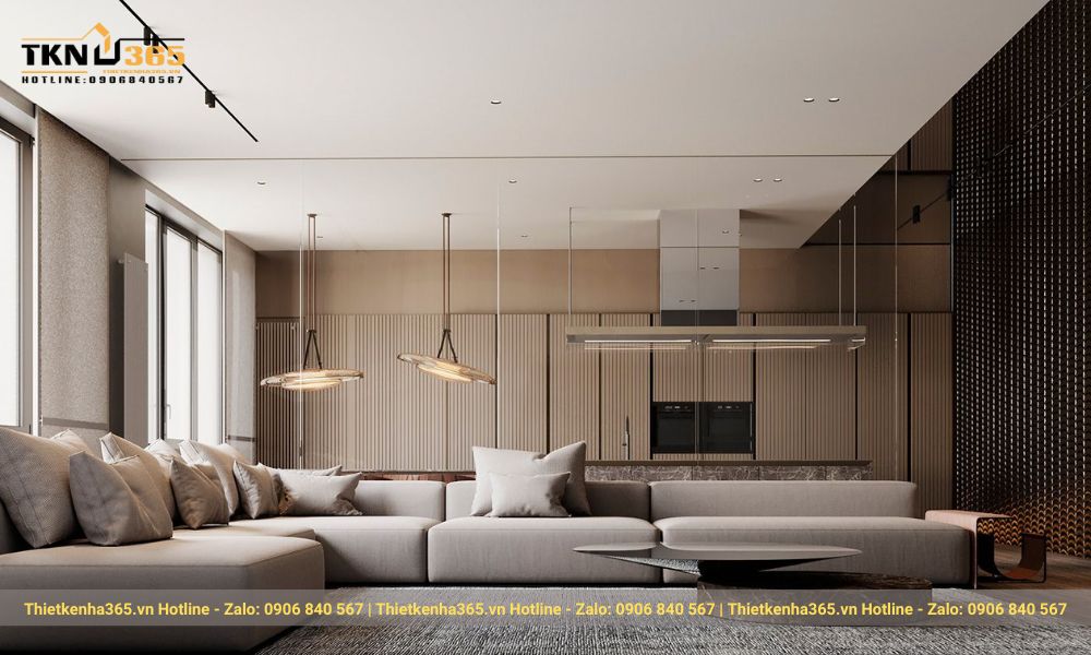 Thiết kế nội thất hiện đại ít sử dụng họa tiết