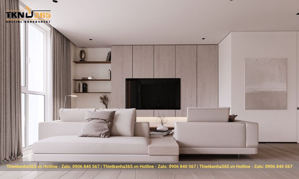 Thiết kế nội thất hiện đại ít sử dụng họa tiết