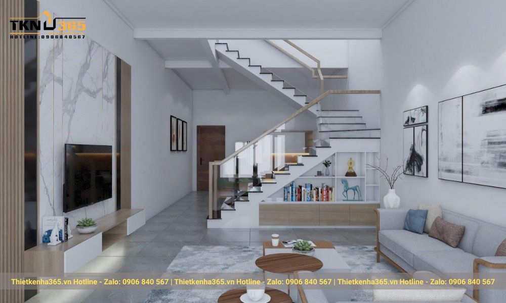 Thiết kế nội thất nhà ống hiện đại tại HCM