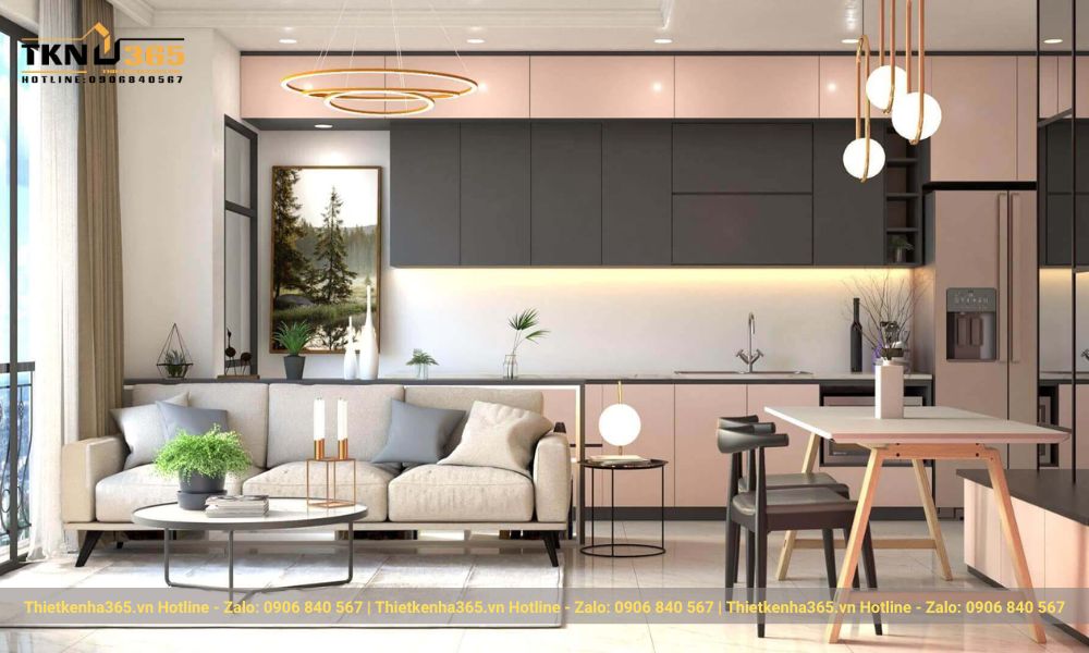 Thiết kế nội thất nhà chung cư hiện đại độc đáo, mới lạ