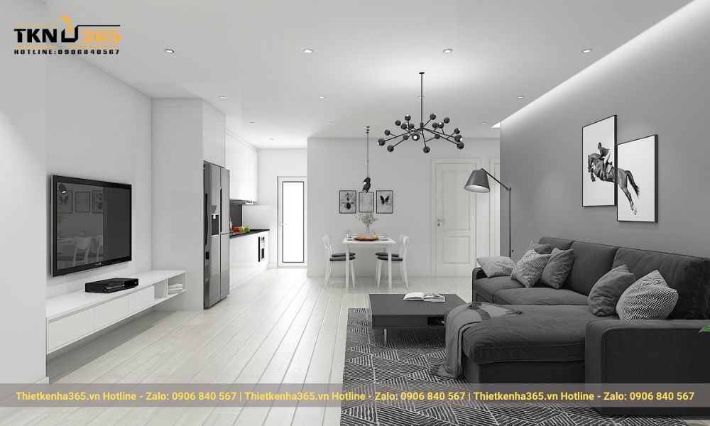 Thiết kế nội thất chung cư hiện đại