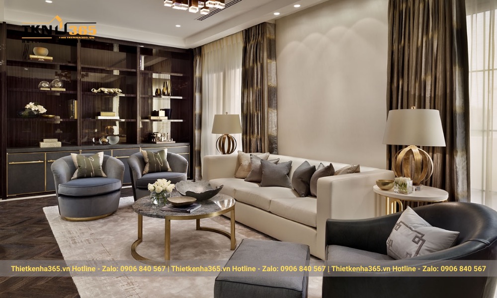 Một không gian sống sang trọng, quý phái với các đường nét hoa văn cực kỳ tinh tế