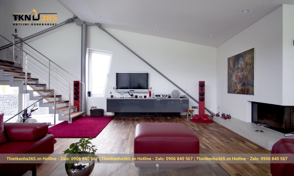 Nội thất phòng khách sử dụng những thiết bị công nghệ cao, thông minh, tiên tiến