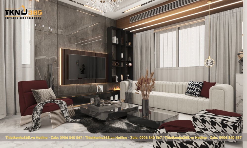 nội thất nhà phố bán cổ điển sang trọng