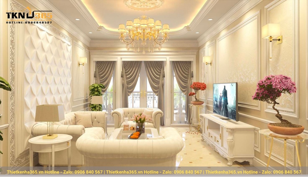 nội thất nhà phố bán cổ điển sang trọng