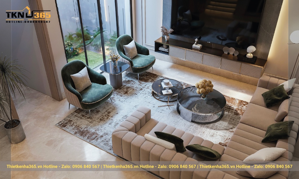 nội thất nhà phố bán cổ điển sang trọng