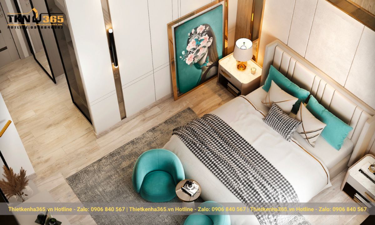 Thiết kế phòng ngủ sang trọng với phong cách Luxury