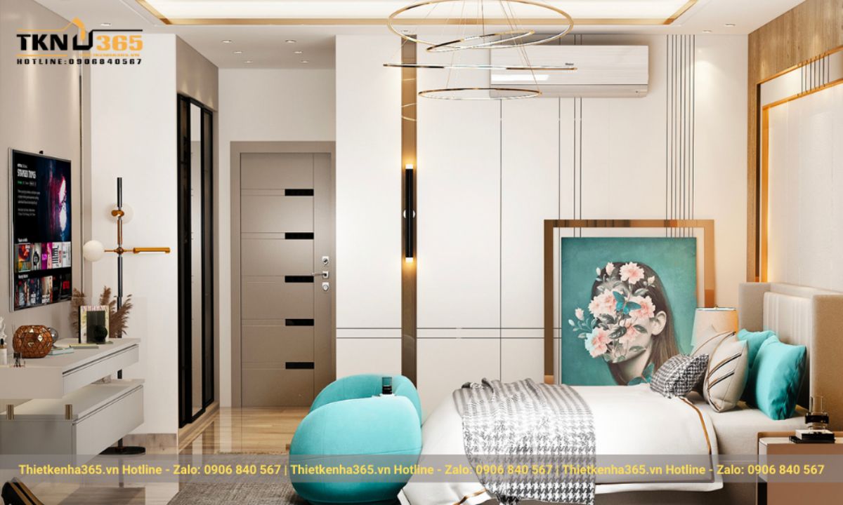 Thiết kế phòng ngủ sang trọng với phong cách Luxury