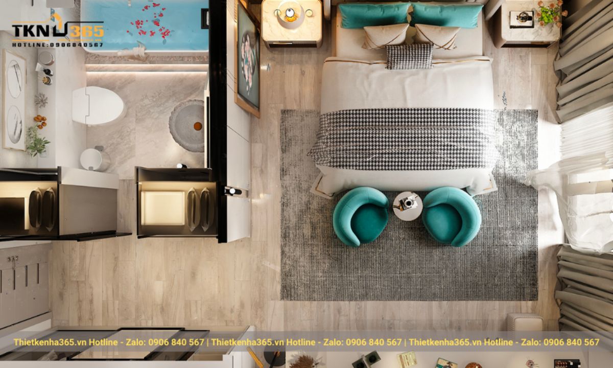 Thiết kế phòng ngủ sang trọng với phong cách Luxury