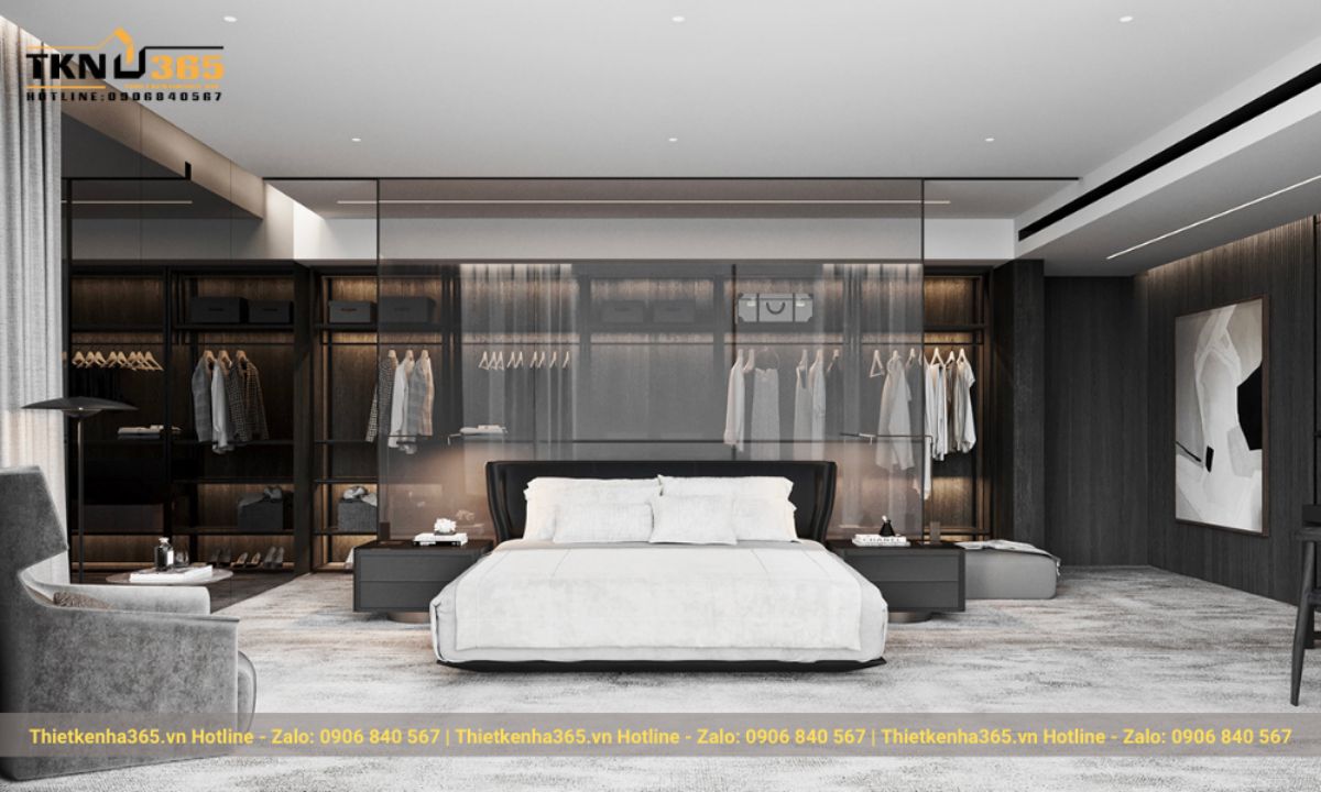 Mẫu 1: Thiết kế nội thất Penthouse hiện đại sang trọng